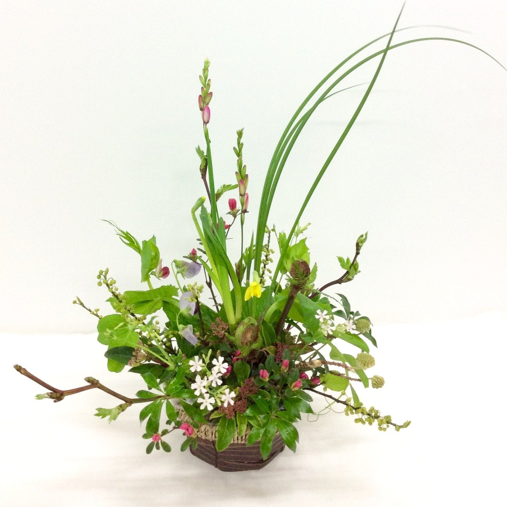 かごのアレンジメント