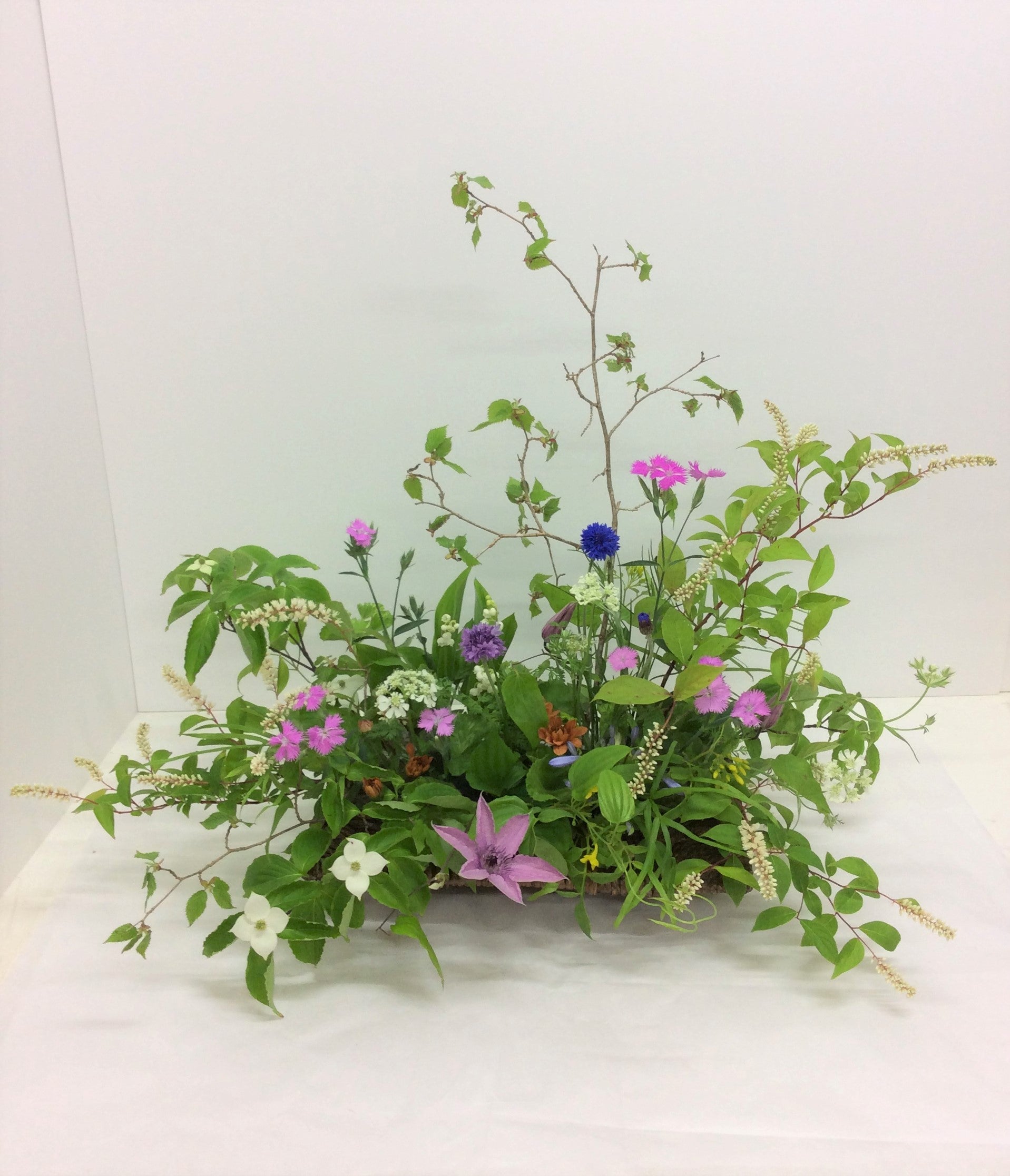 かごのアレンジメント