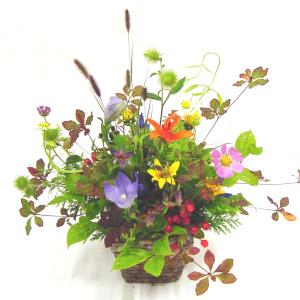 かごのアレンジメント