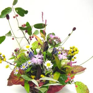 かごのアレンジメント